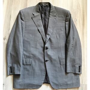 Canali Men’s Sport Coat Blazer Suit Jacket US 48R EU 58 Soft Grey Super 140s EUC